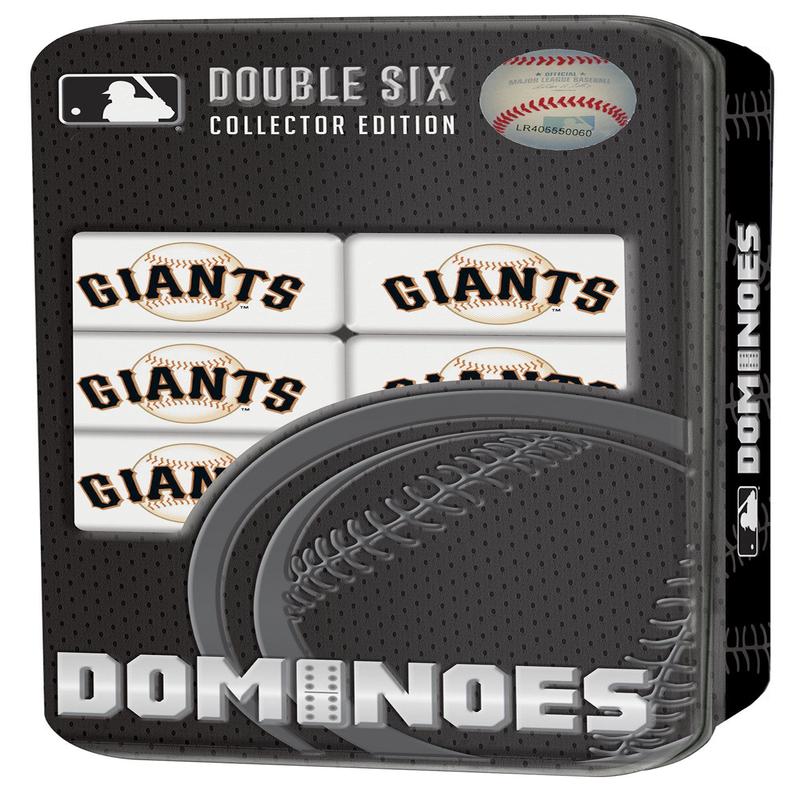 MasterPieces Officially Licensed MLB San Francisco Giants 28 Piece Dominoes Game for mature-themeds