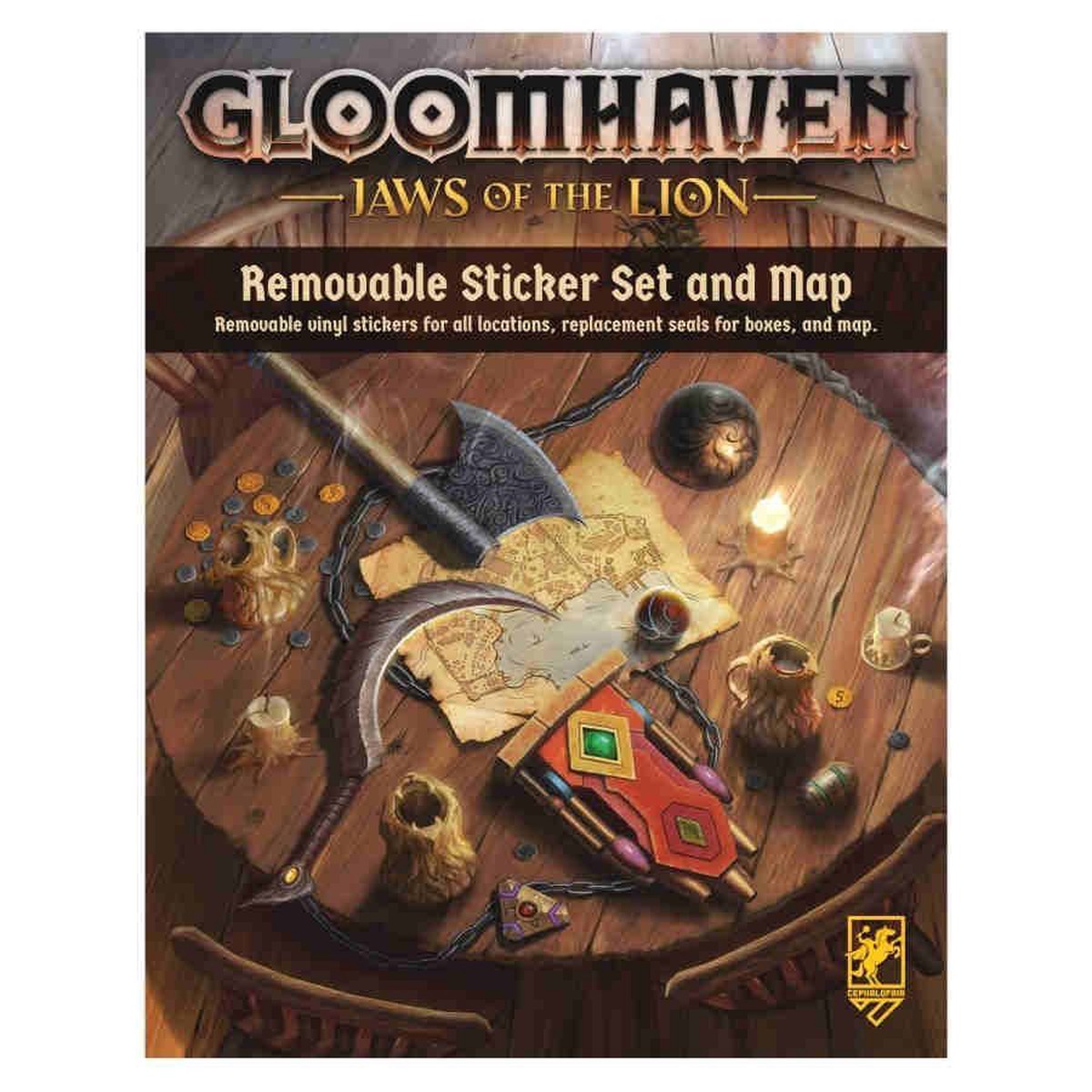 Gloomhaven Jaws of the Lion Removable Stickers Map