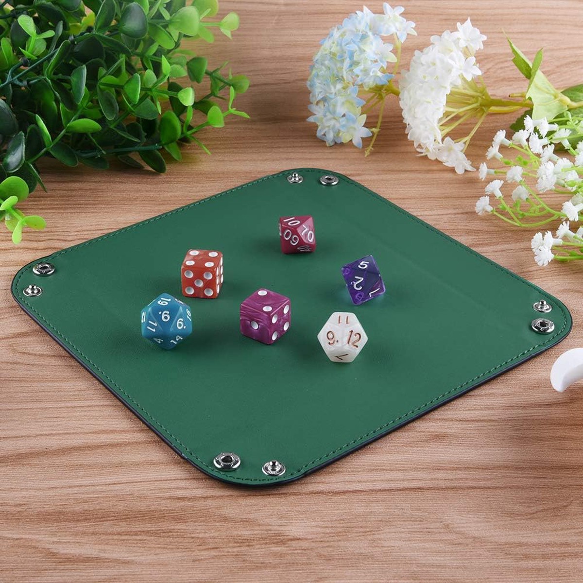 Small Square Folding Dice Tray (Random Colour)