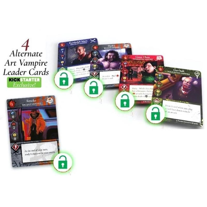 Vampire The Masquerade Rivals – Promo Pack KS Alt. Art Leaders