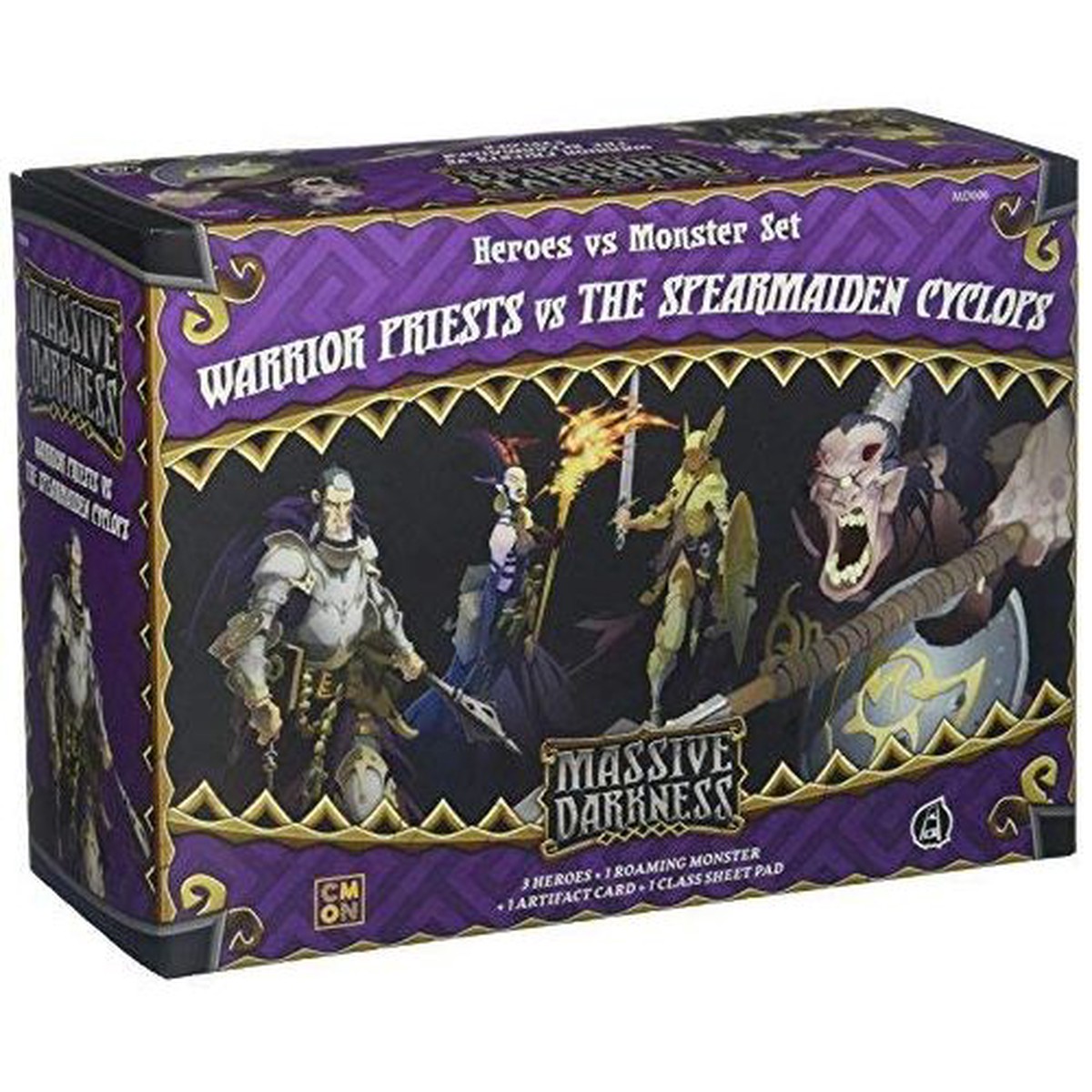 Warrior Priests vs The Spearmaiden Cyclops Massive Darkness