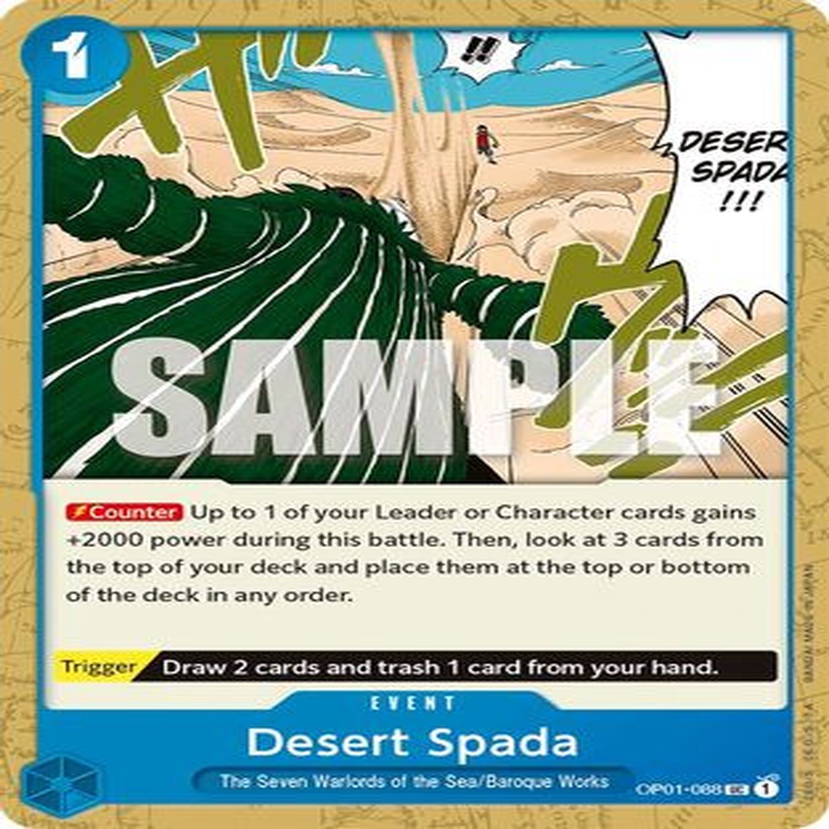 Desert Spada (OP01-088) Romance Dawn