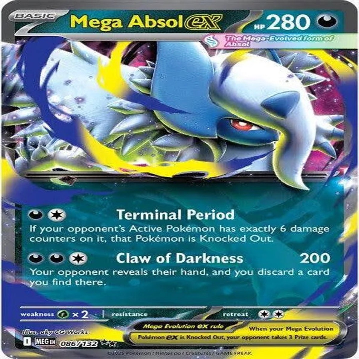 Mega Absol EX MEG 86132