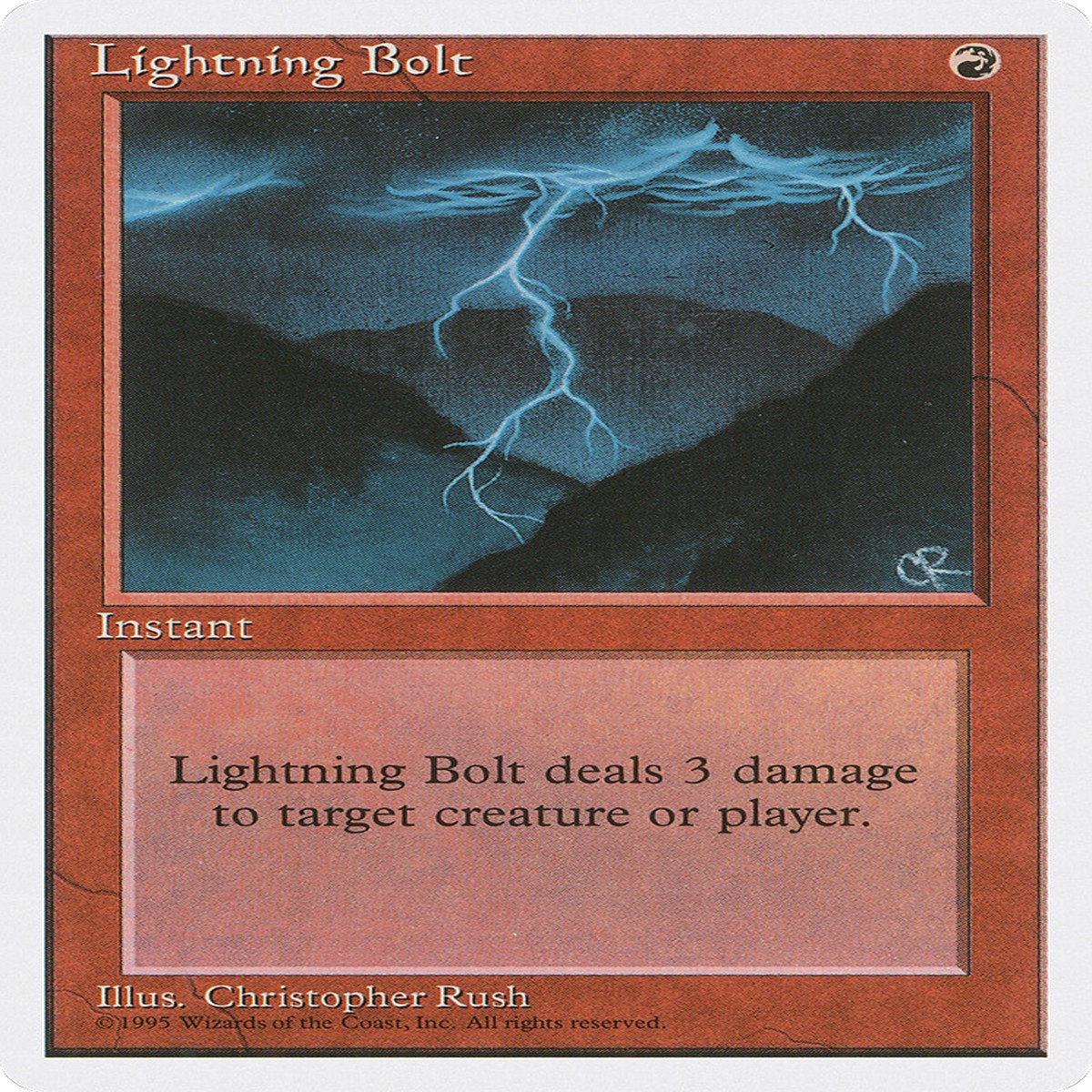 Lightning Bolt (4ED-208) – Fourth Edition
