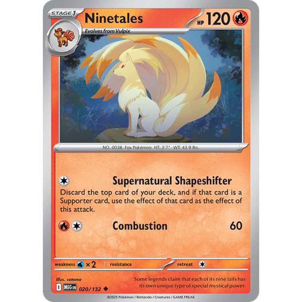 Ninetails MEG 20132 – Reverse Holo