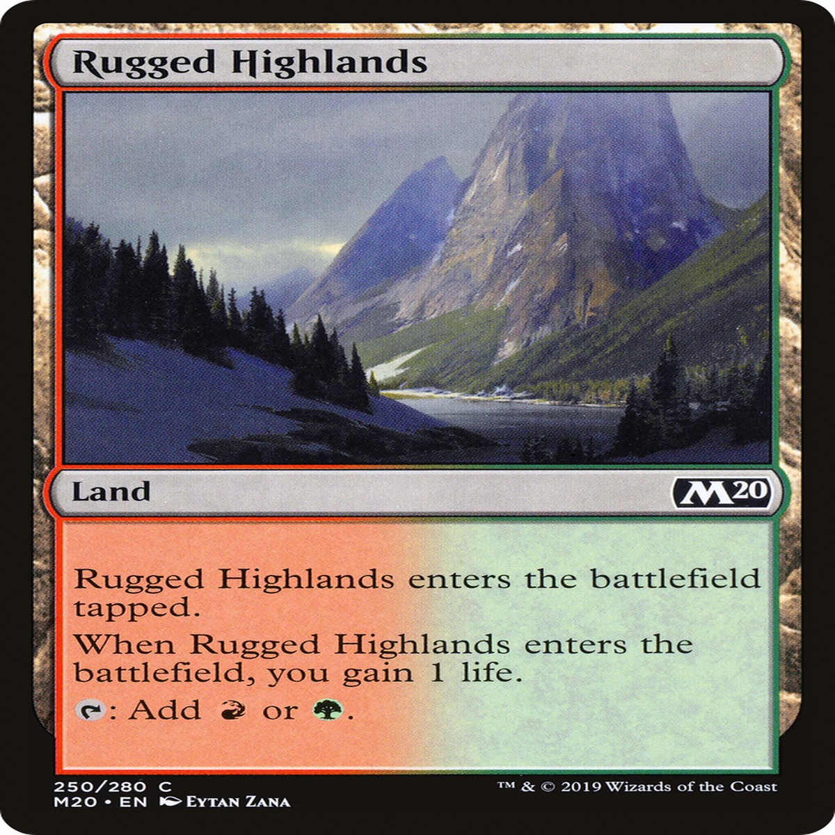 Rugged Highlands (M20-250) – Core Set 2020