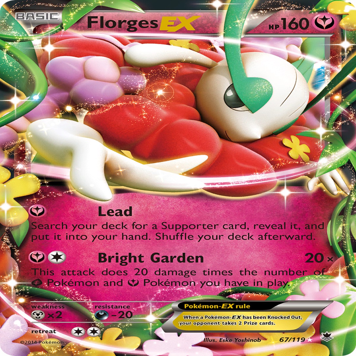 Florges-EX 67119 – Phantom Forces Holofoil