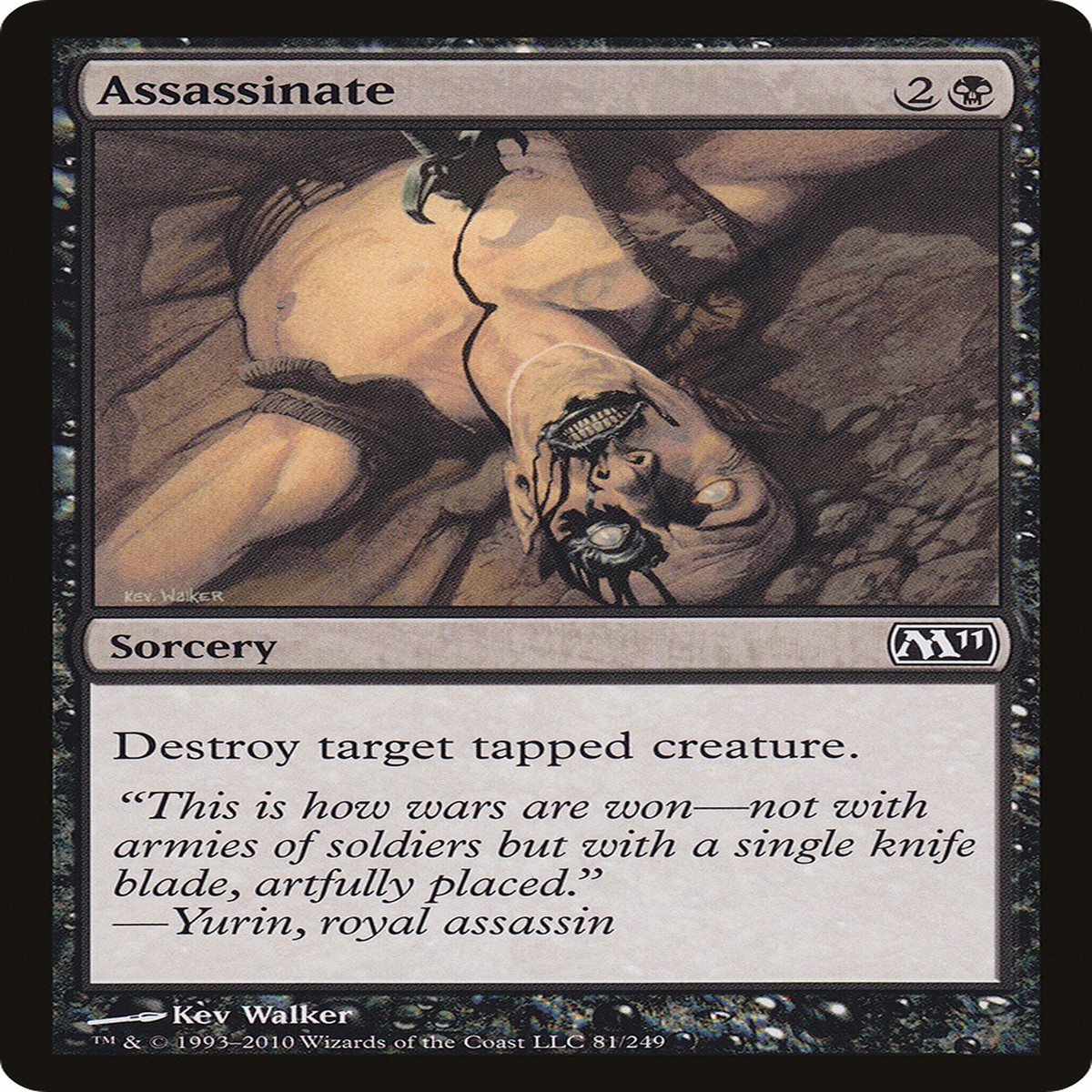 Assassinate (M11-081) – Magic 2011 Foil