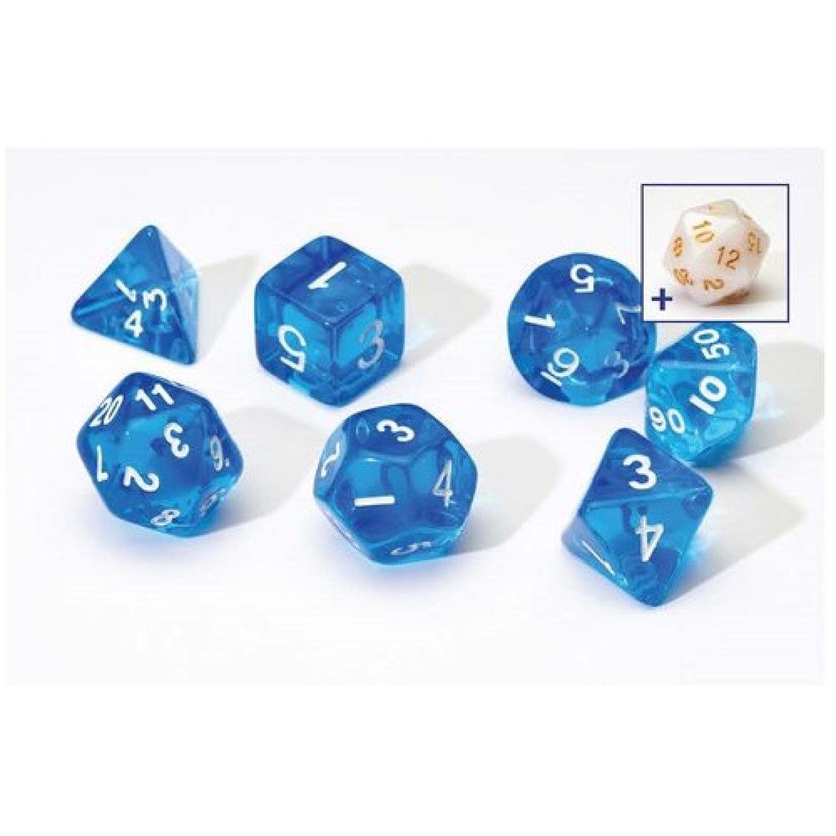 Sirius SIRIUS1-07 Dice Set Translucent Blue Resin