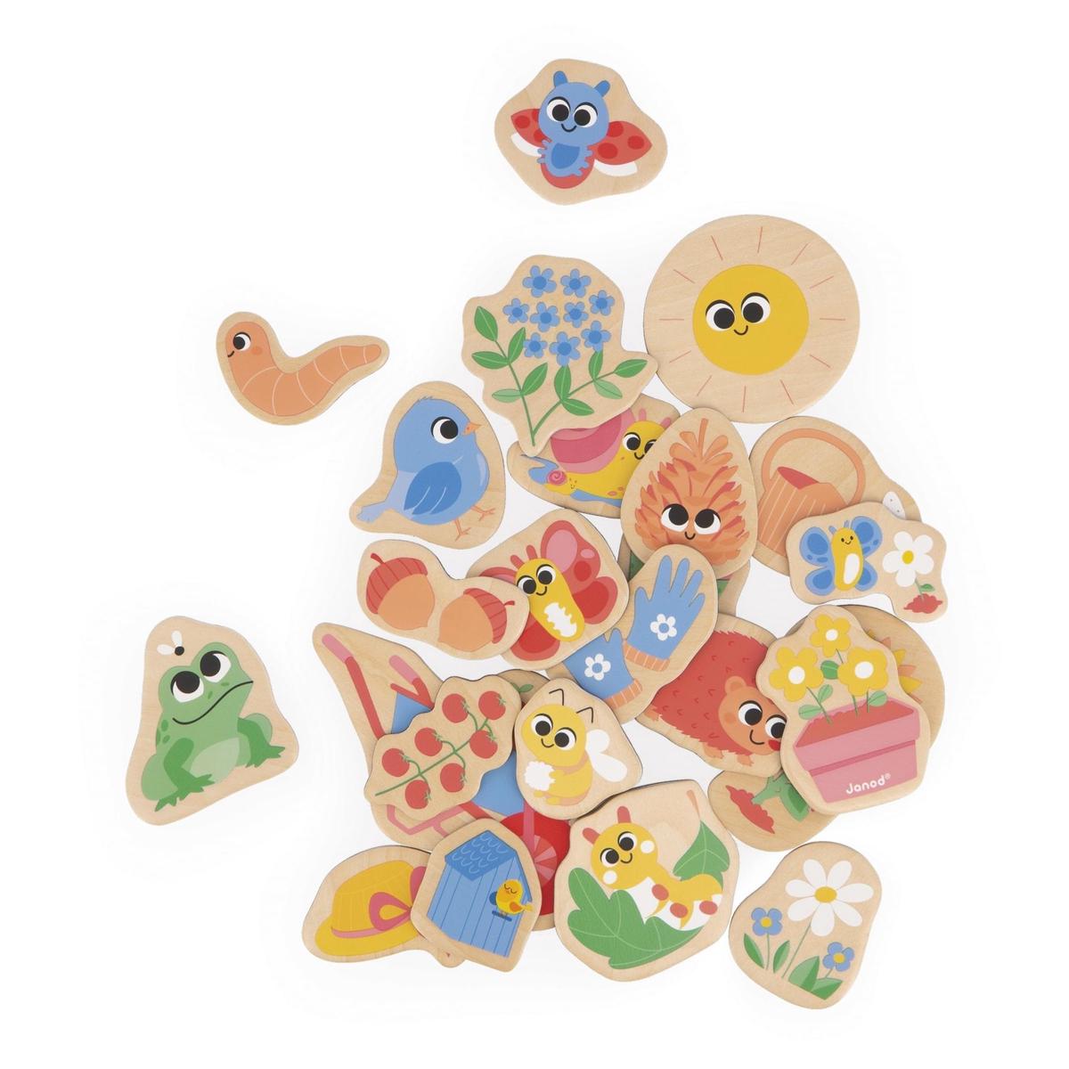 Janod – GARDEN MAGNETS – 24pcs
