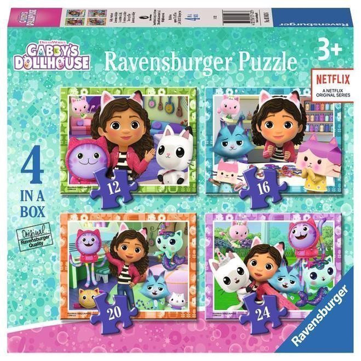 Puzzle Gabbys Dollhouse 4v1