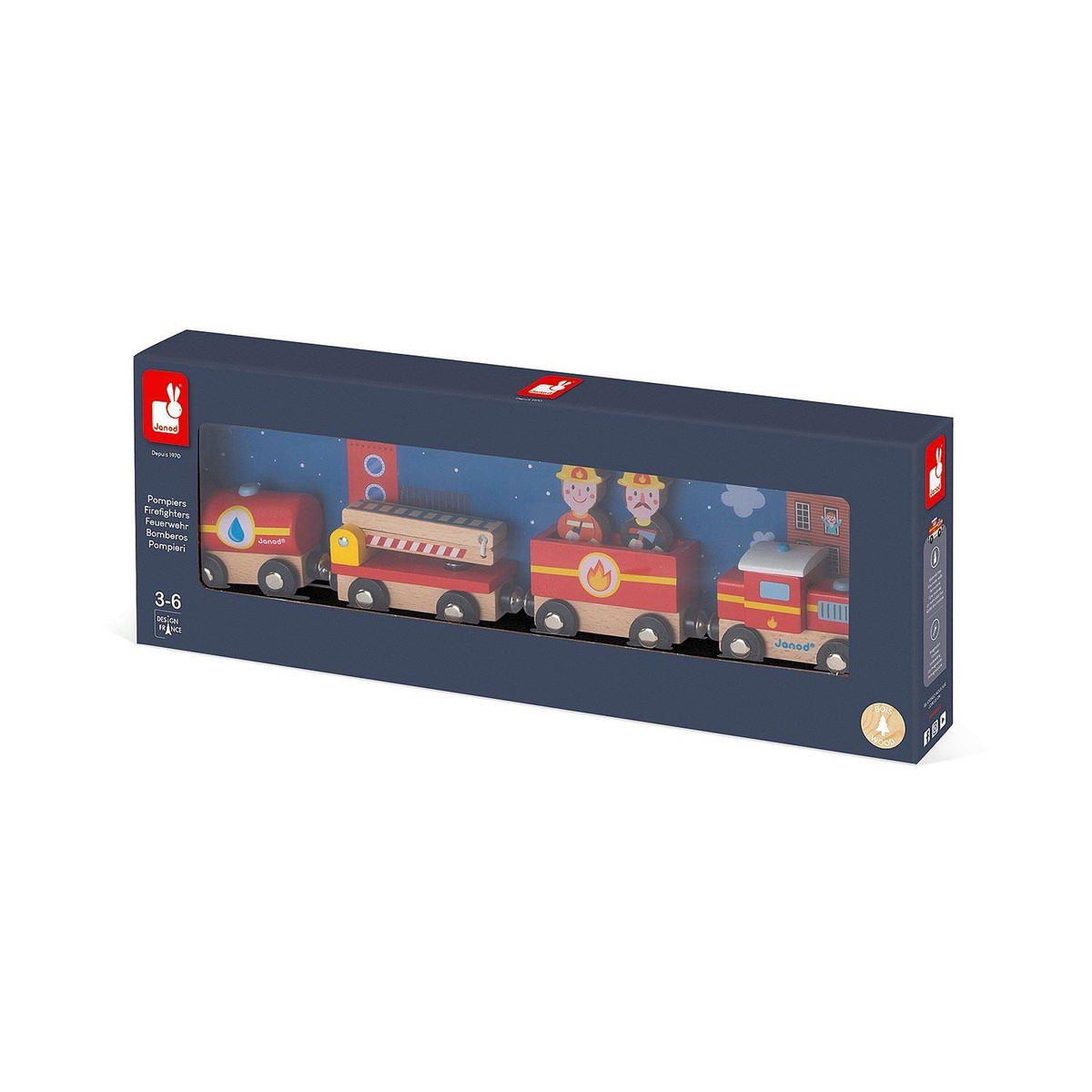 Janod – Magnetic Firefighter Train