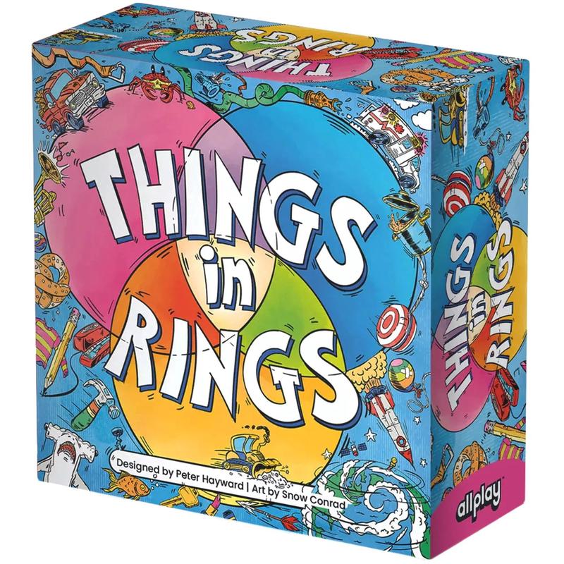 Things In Rings – Party Puzzle Board Game for Family, Adults, and Children (2-6 Players, Ages 6+) – Allplay