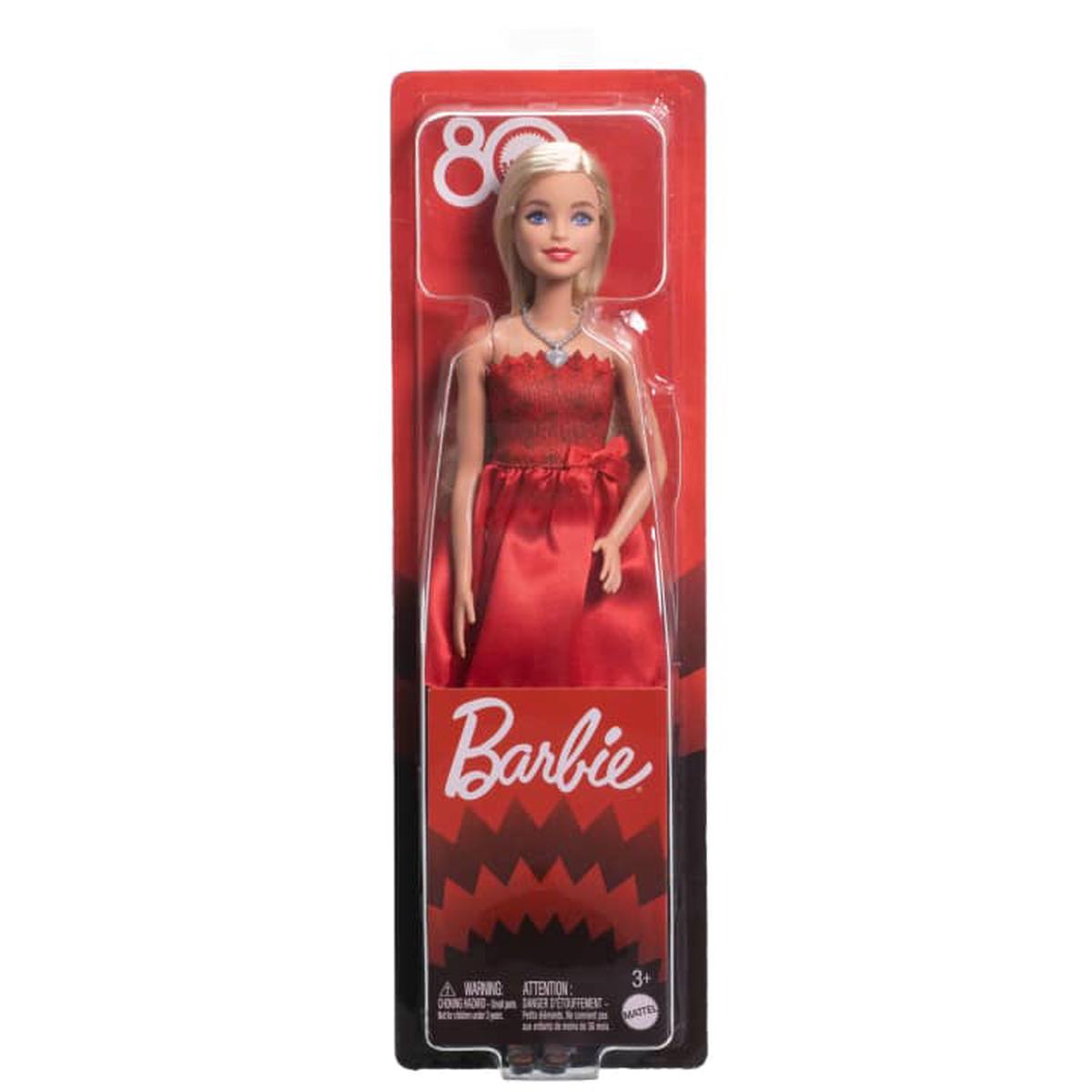 Barbie Mattel 80th Anniversary Ruby-Red Doll