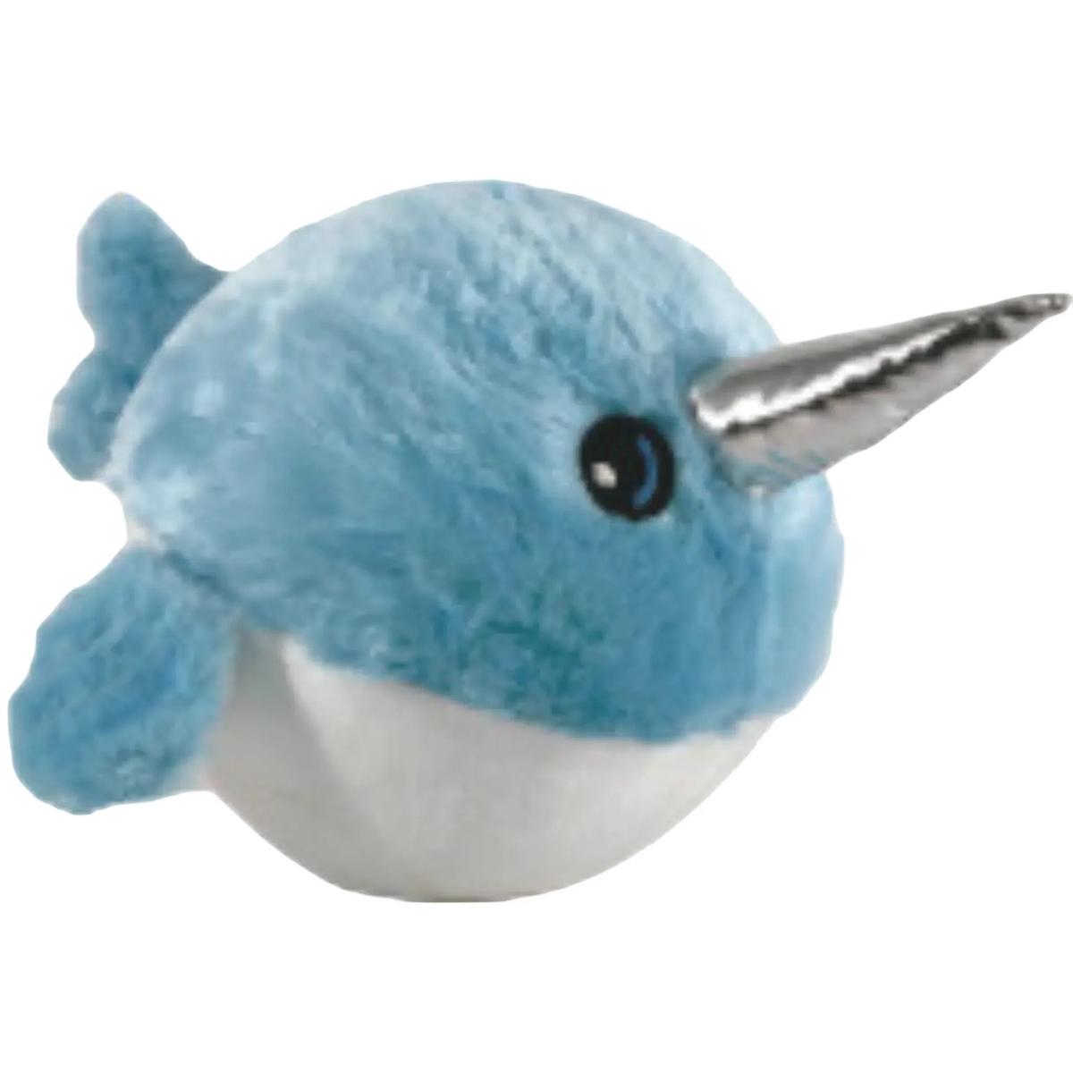Fluffy Ball 23cm Grey Whale With Pump