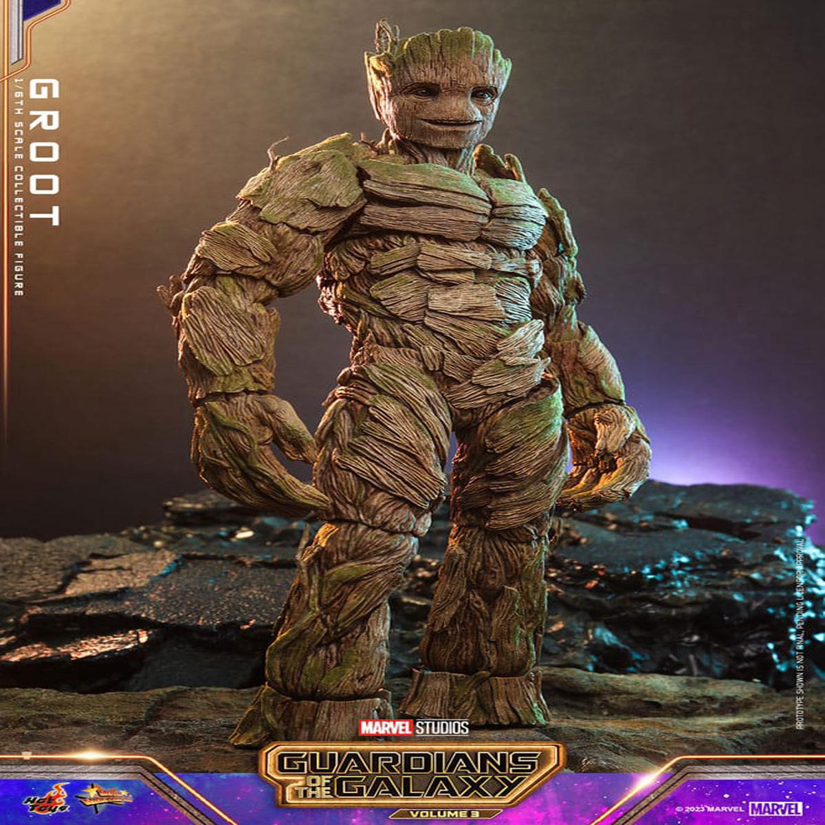 Products Hot Toys 8211 Guardians of the Galaxy Vol 3 Movie Masterpiece Action Figure 16 Groot 32 cm
