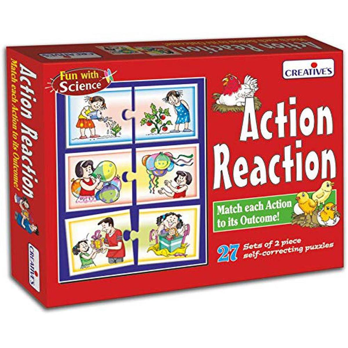 Action Reaction Learning Puzzles – 27 Pieces (4-7 Years)