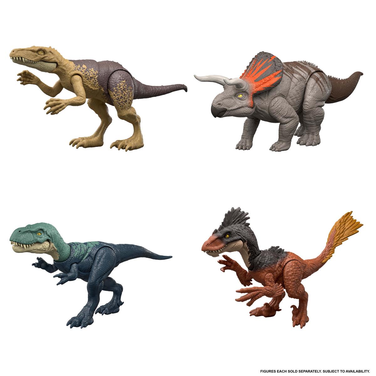 Jurassic World Rebirth Strike Attack Single Strike Action Authentic Posable Dinosaur Assorted