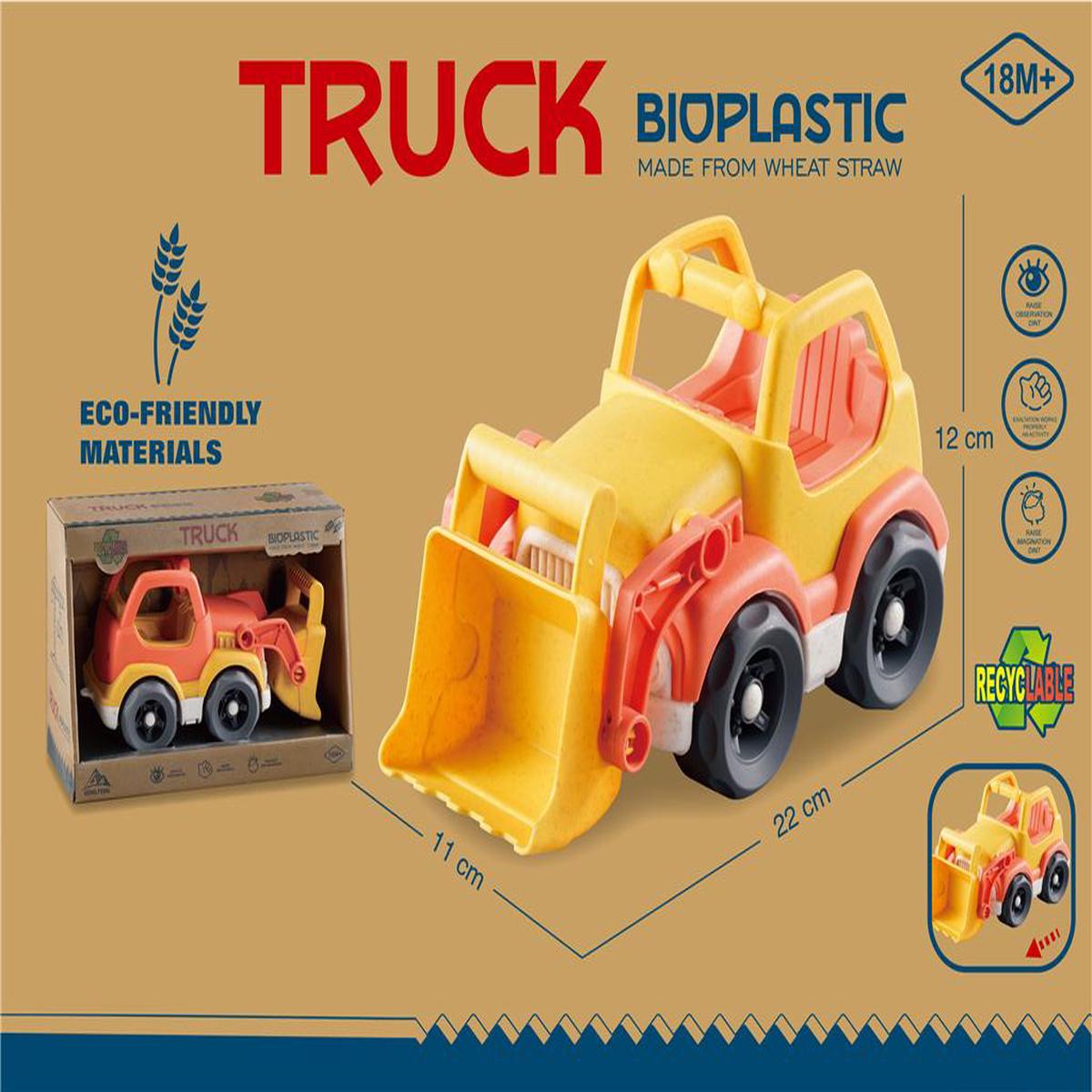 Wheat Straw Slided Cartoon Bulldozer