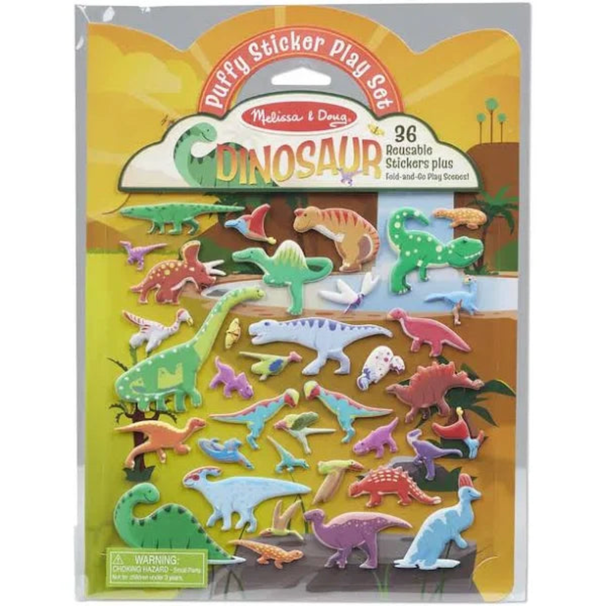 Puffy Sticker Play Set – Dinosaurs-Melissa Doug