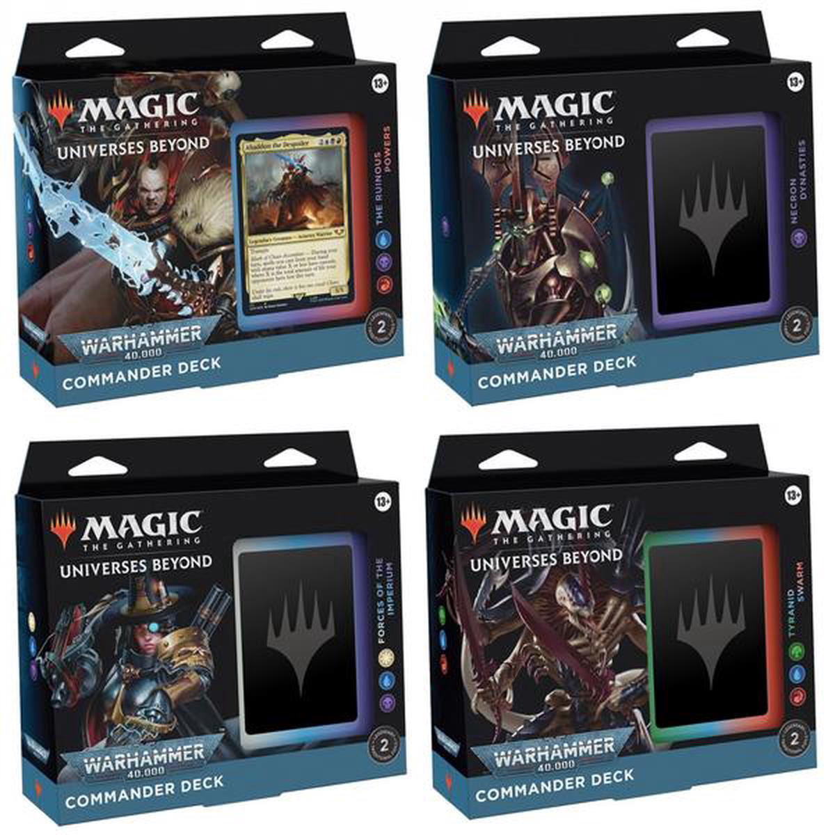 Magic the Gathering Warhammer 40k Commander Deck Bundle (4 Commander Decks)