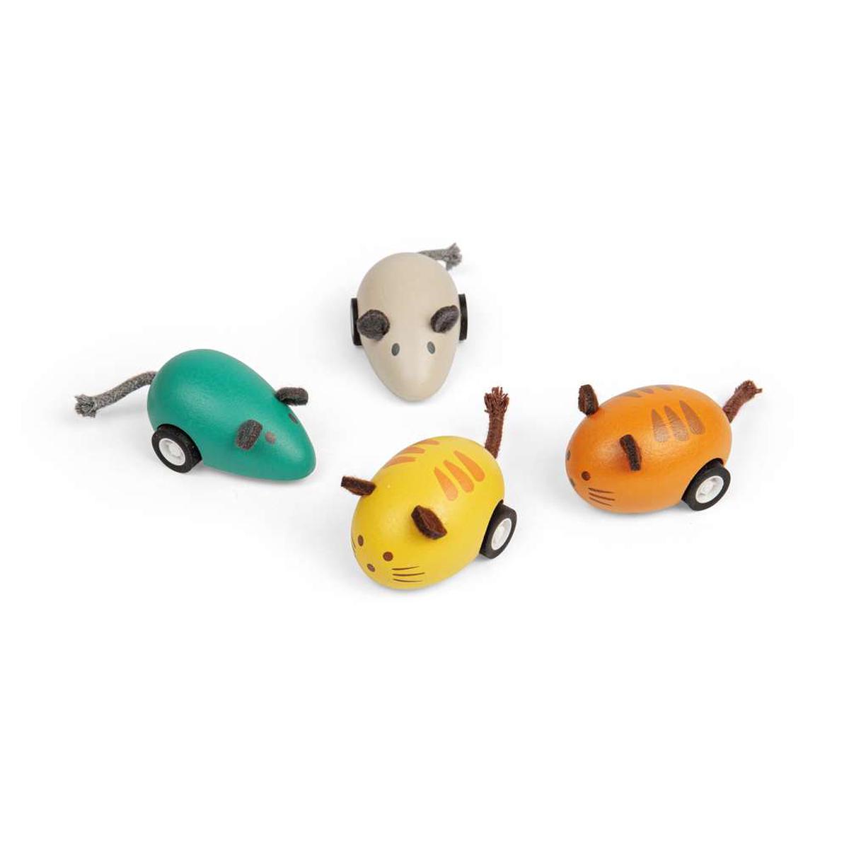 Cat Mice Pull Backs – Orange Cat