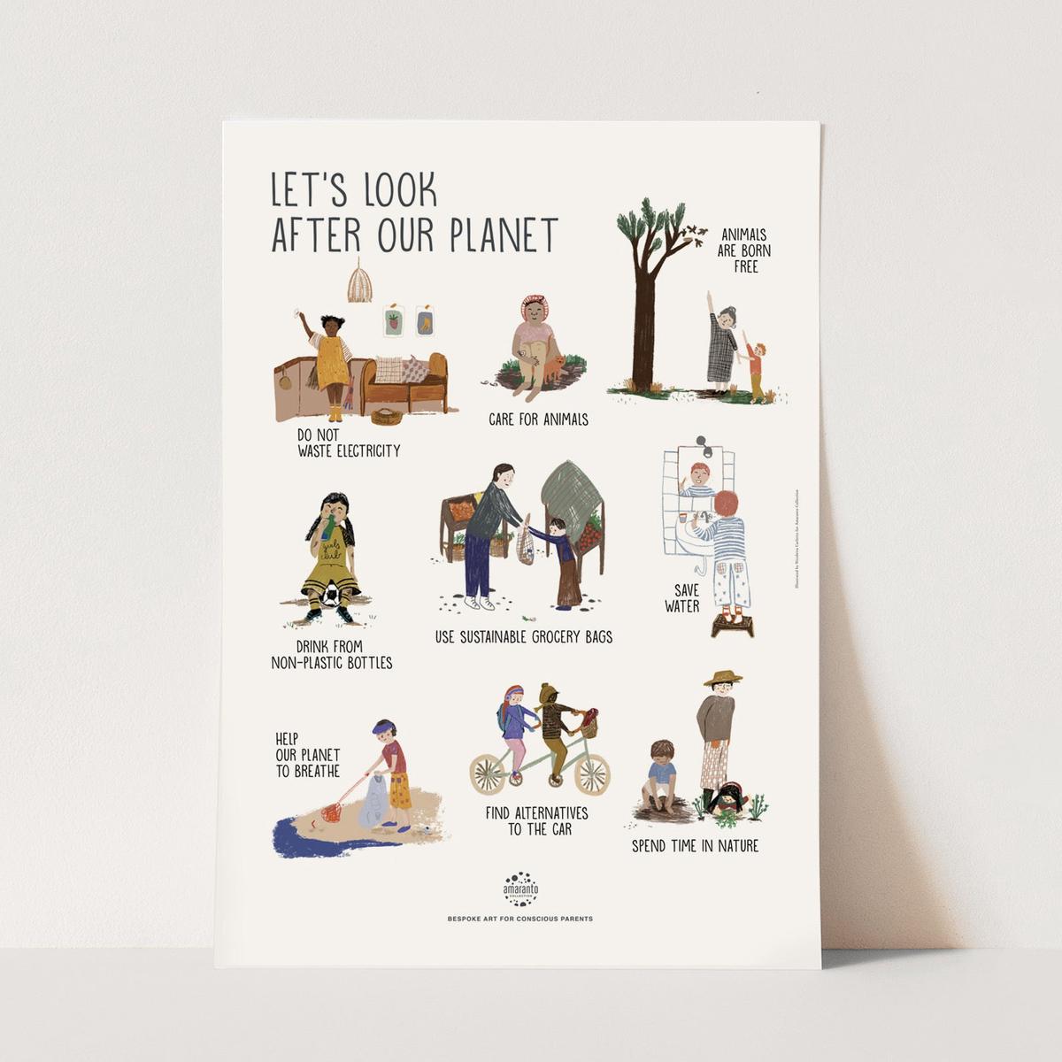 Lets look after our Planet – A3 – Amaranto Collection