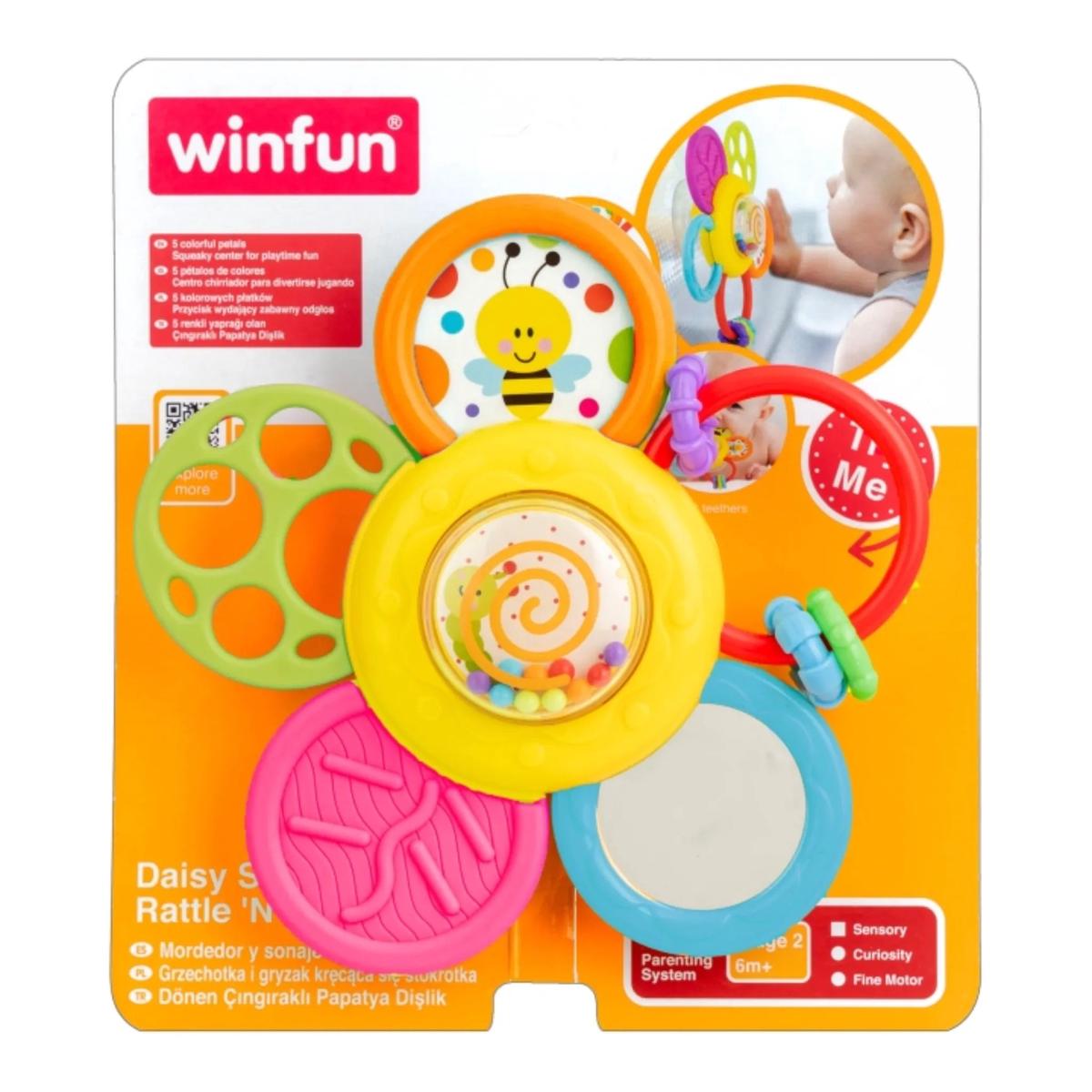 Winfun Daisy Spin Rattle N Teether
