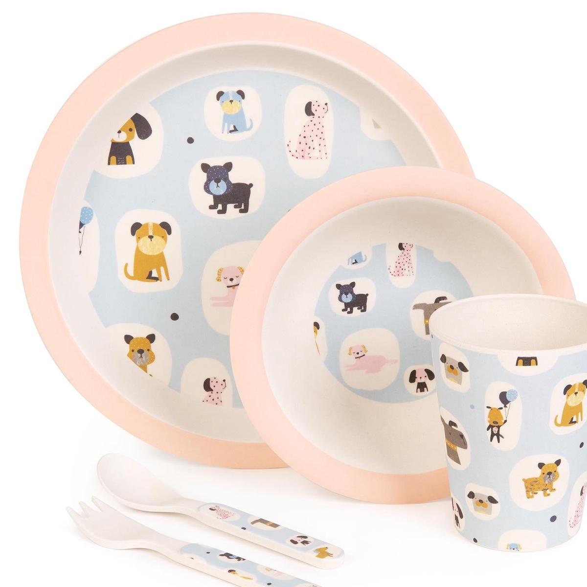 Boppi: Bamboo Dinnerware 5-Piece Set – Dogs